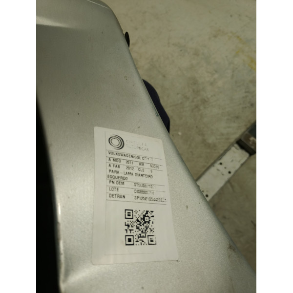 PARA-LAMA DIANTEIRO ESQUERDO VOLKSWAGEN GOL CITY 1.0 11/12