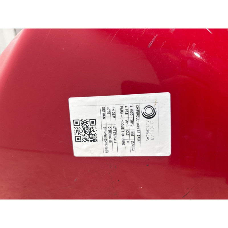 PARA-CHOQUE TRASEIRO CHEVROLET CELTA SPIRIT LT 1.0 FLX 12/13