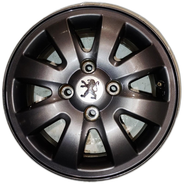 RODA LIGA LEVE ARO 15 4 FUROS CINZA NETUNO PEUGEOT 207