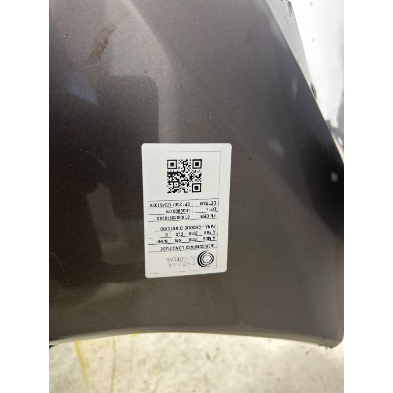 PARA-CHOQUE DIANTEIRO JEEP COMPASS LONGITUDE 2.0 FLEX 2018