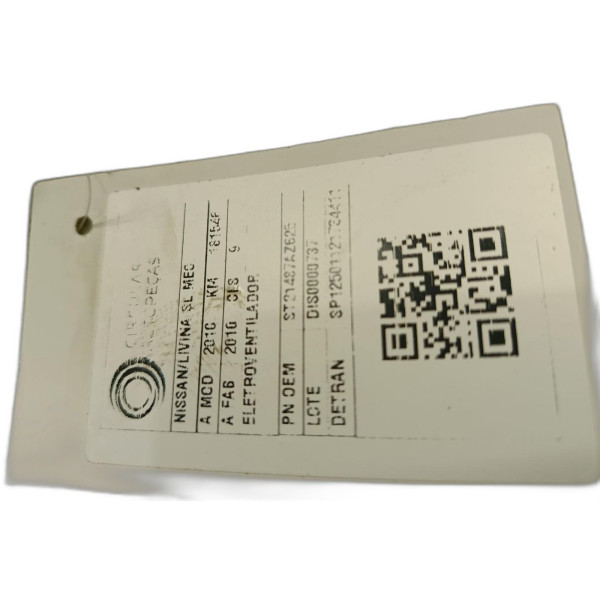 ELETROVENTILADOR NISSAN LIVINA SL 1.6 16V FLEX FUEL 2010