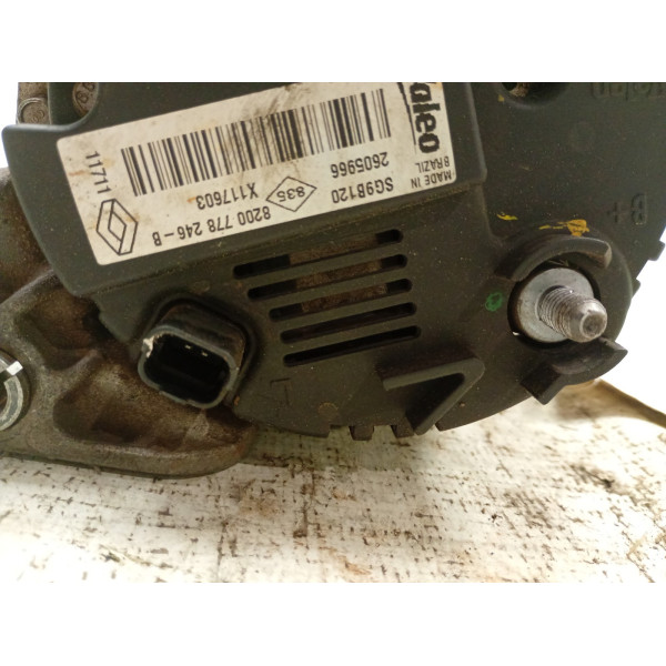 ALTERNADOR RENAULT SANDERO AUTHEN. HI-FLEX 1.0 16V 2011/12