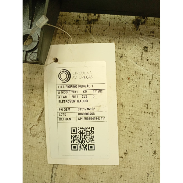 ELETROVENTILADOR FIAT FIORINO FURG. 1.3 F.FLEX 2011/2011