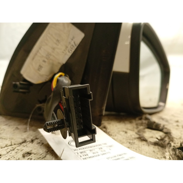 RETROVISOR DIREITO BRANCO VOLKSWAGEN SAVEIRO TRENDL. 2017/18
