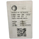 Porta Traseira Direita Preta Peugeot 207 Scapade 2008/2009