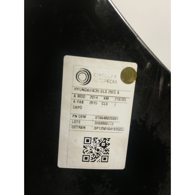 (NÃO ANUNCIAR) CAPÔ PRETO HYUNDAI IX35 GLS 2.0 16V 2WD FLEX 2014/15