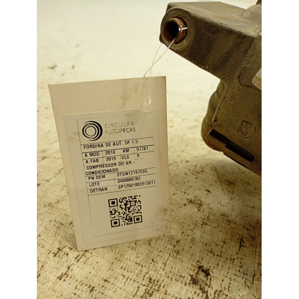 Compressor Ar Condicionado Ka 1.0 3cc 12v 2015 2016 a 2021