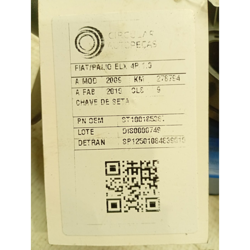 CHAVE DE SETA FIAT PALIO ELX 1.0 FIRE FLEX 8V 4P 2009/10