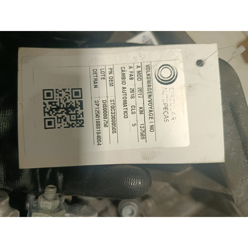CÂMBIO AUTOMÁTICO VOLKSWAGEN VOYAGE  MOTION 1.6 T.FLEX 17/18