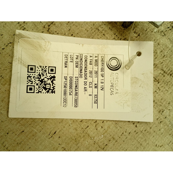 CONDENSADOR DO AR-CONDICIONADO CHERY QQ 1.1/1.0 2011/12