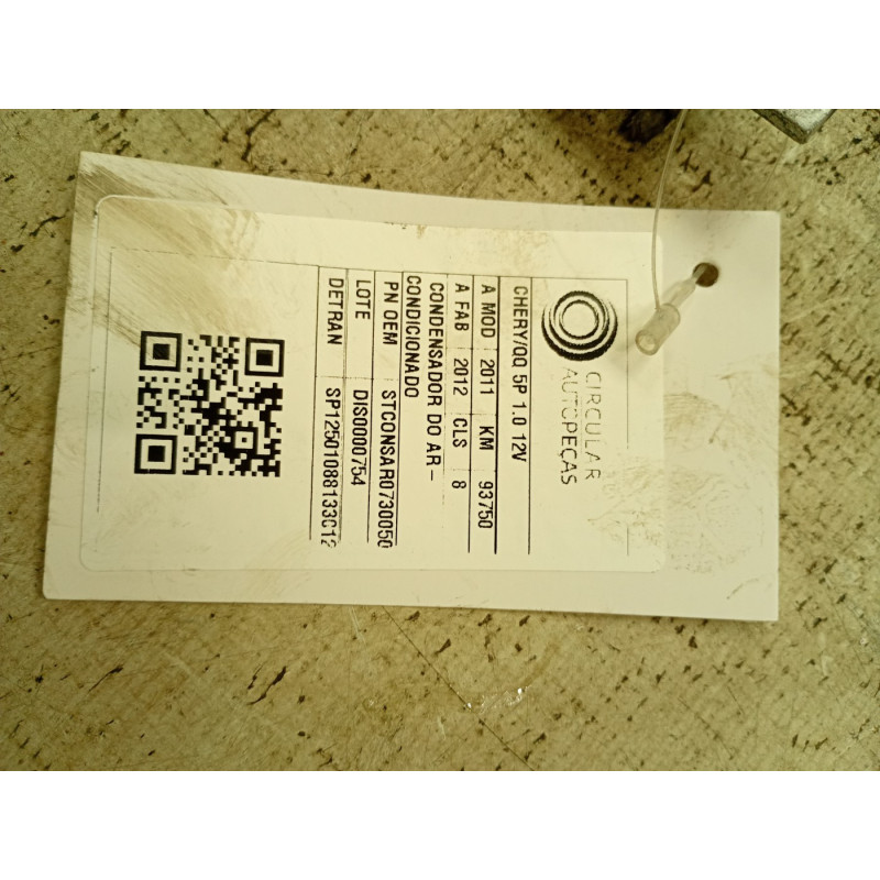 CONDENSADOR DO AR-CONDICIONADO CHERY QQ 1.1/1.0 2011/12
