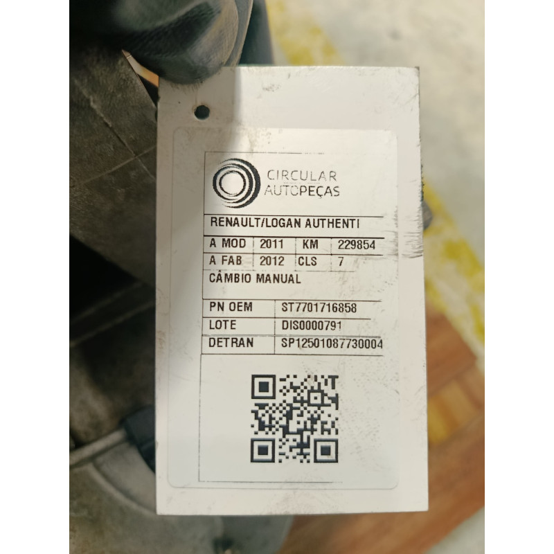 Caixa Cambio Sandero Logan 1.0 2008 a 2017 C/ S Velocidade
