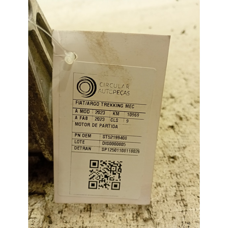 MOTOR DE PARTIDA FIAT ARGO TREKKING 1.3 8V FLEX 2023