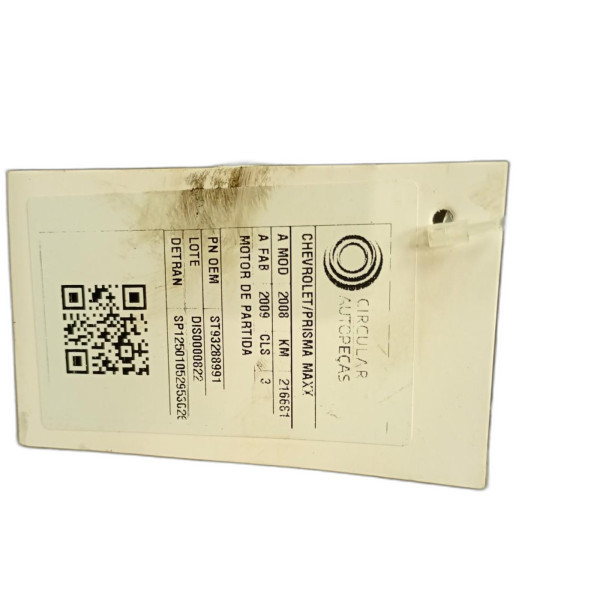 MOTOR DE PARTIDA CHEVROLET PRISMA MAXX 1.4 ECONO 2008/09