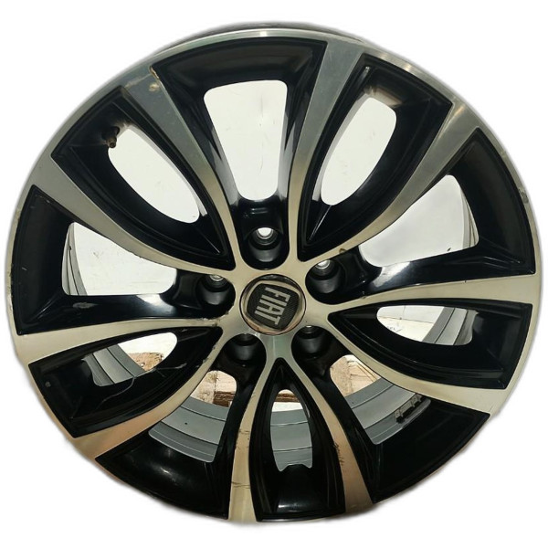 RODA LIGA LEVE ARO 17 5 FUROS PRETO BRILHANTE FIAT TORO