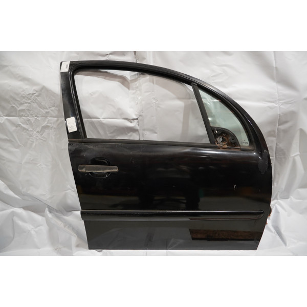 PORTA DIANTEIRA DIREITA CITROËN C3 GLX SONORA PRETA 2009/10