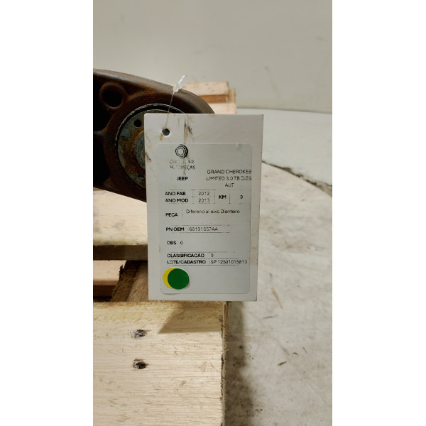 DIFERENCIAL EIXO DIANTEIRO JEEP GRAND CHEROKEE 3.0 2013