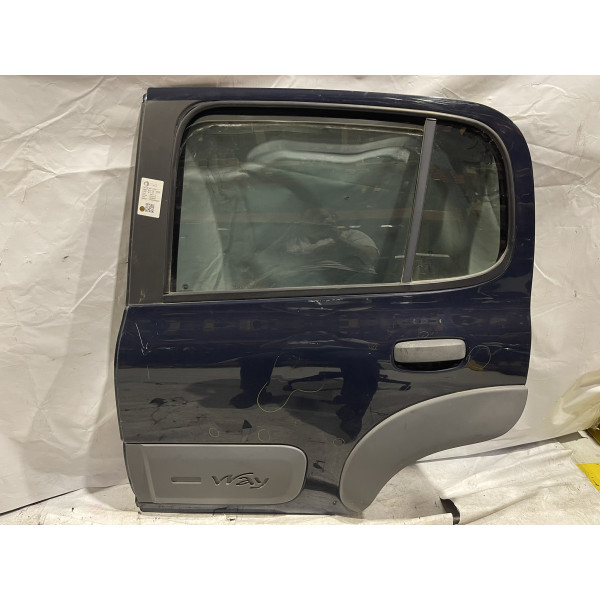 PORTA TRASEIRA ESQUERDA FIAT UNO WAY 1.4 EVO FIRE AZUL 2014