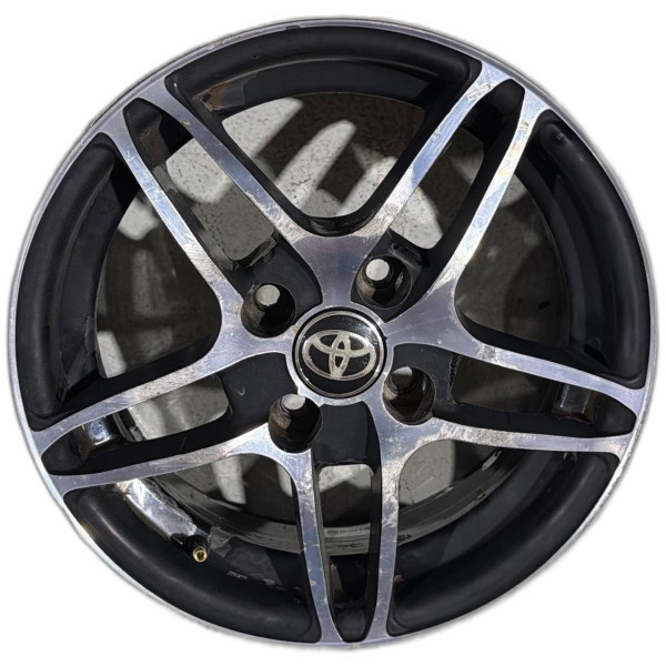 RODA LIGA LEVE ARO 15 4 FUROS DIAMANTADA TOYOTA ETIOS