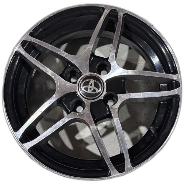 RODA LIGA LEVE ARO 15 4 FUROS DIAMANTADA TOYOTA ETIOS