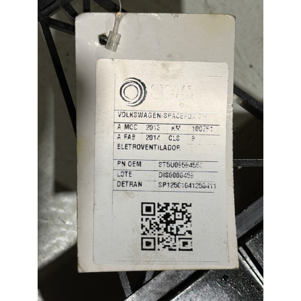 ELETROVENTILADOR VOLKSWAGEN SPACEFOX TREND MOTION 1.6 13/14