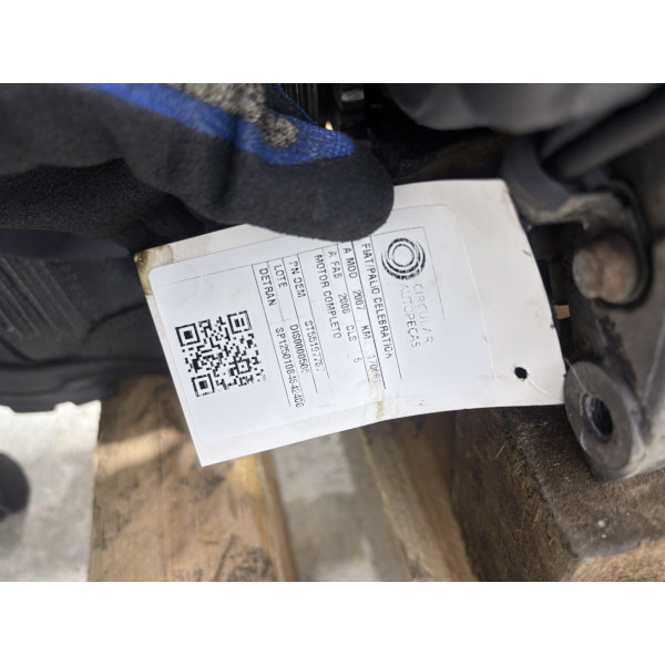 MOTOR COMPLETO FIAT PALIO CELEBRATION 1.0 FIRE FLEX 2007/08