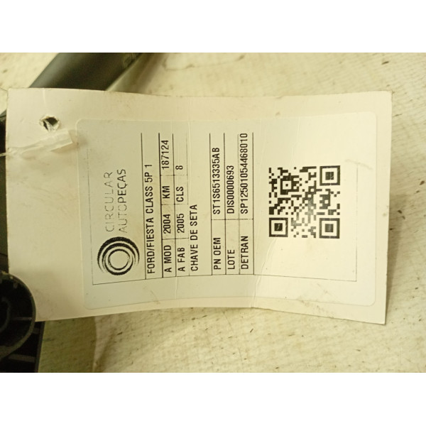 ALAVANCA COMANDO CHAVE DE SETA FORD FIESTA 1.6 8V FLEX 04/05