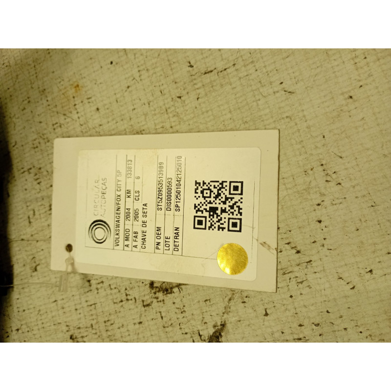 ALAVANCA COMANDO CHAVE DE SETA VOLKSWAGEN FOX CITY 1.0 04/05