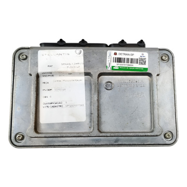 Módulo De Injeção Fiat Siena El 1.0 Mpi Fire Flex 8v  2014