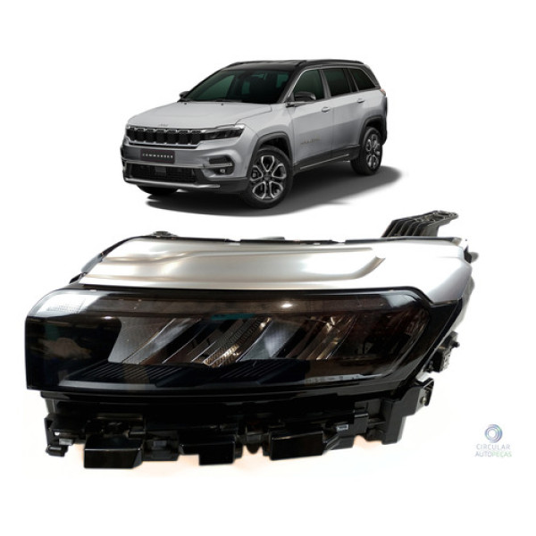 Farol Dianteiro Esquerdo Jeep Commander Overl 2.0 2021/2022