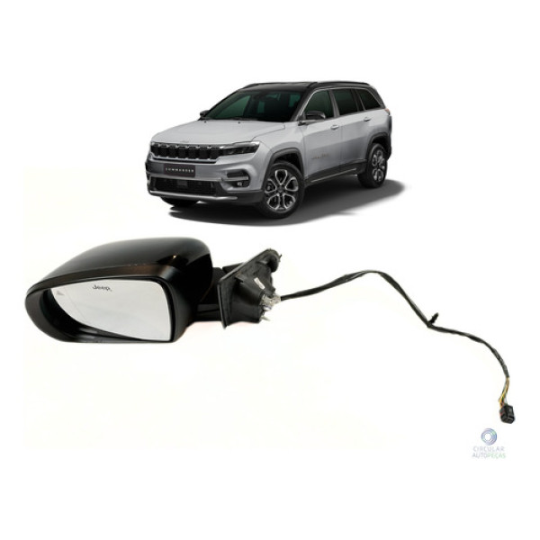 Retrovisor Esquerdo Jeep Commander Overl 2.0 2021/2022