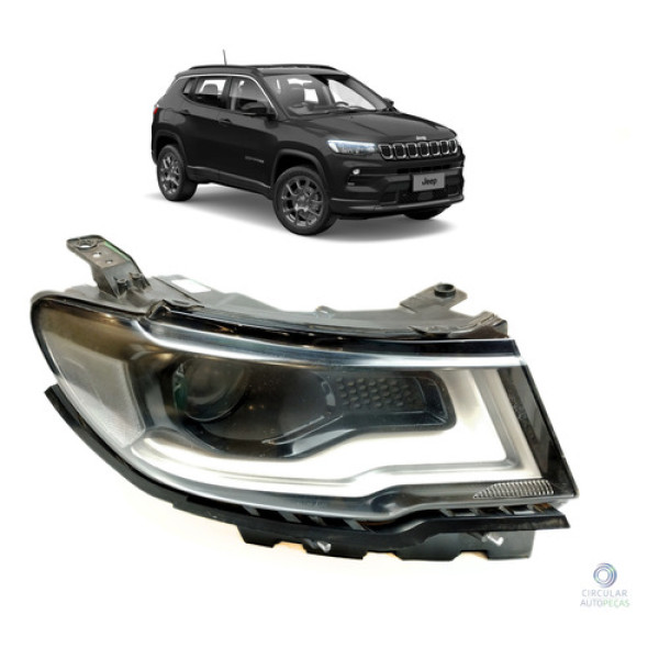Farol Direito Jeep Compass Longitude 2.0 4x4 2016 Original