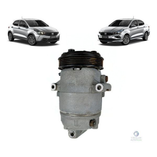 Compressor Ar-Condicionado Fiat Argo Drive GRS 1.3 2017/2018