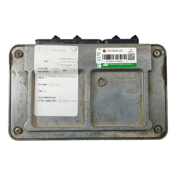 Módulo De Injeção Fiat Linea Absolute 1.9 Flex Dual 2008/09