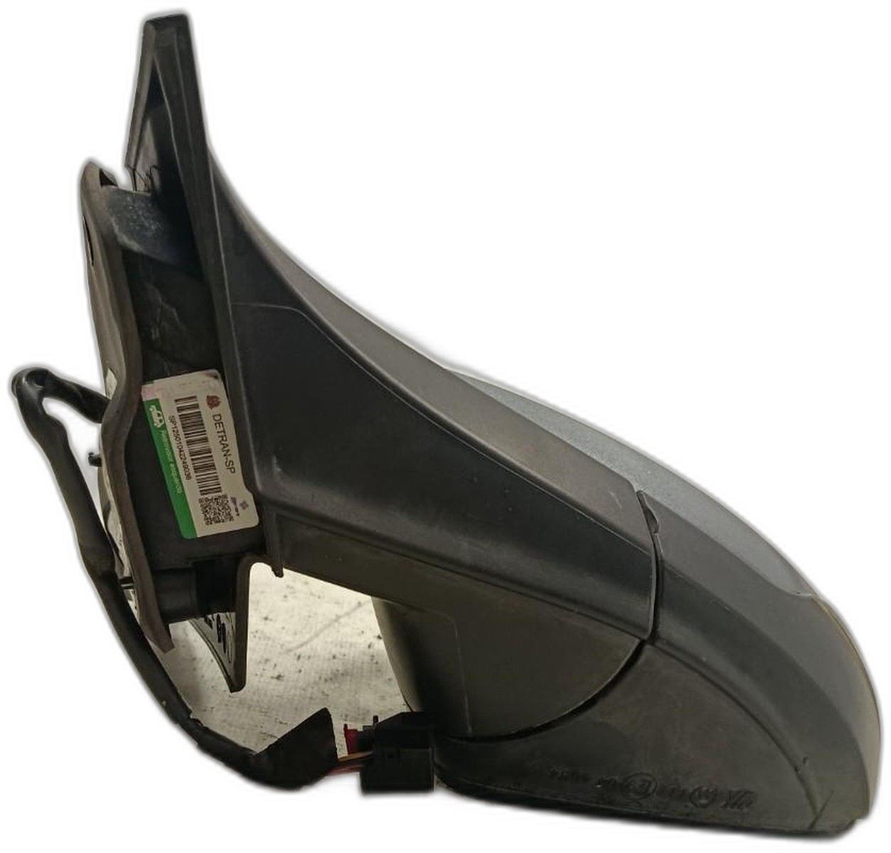 Espelho Retrovisor Preto Esquerdo (Motorista) Elétrico - 6EA857507F9B9 - Polo, Virtus