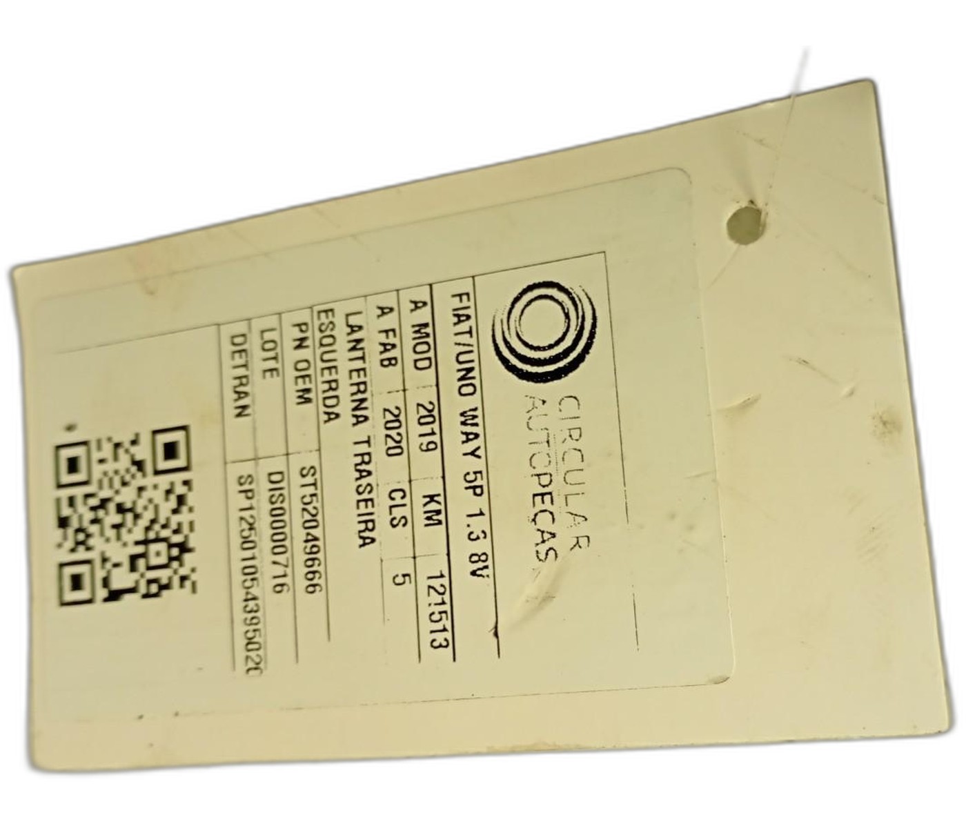 LANTERNA TRASEIRA ESQUERDA - 52049666 - 