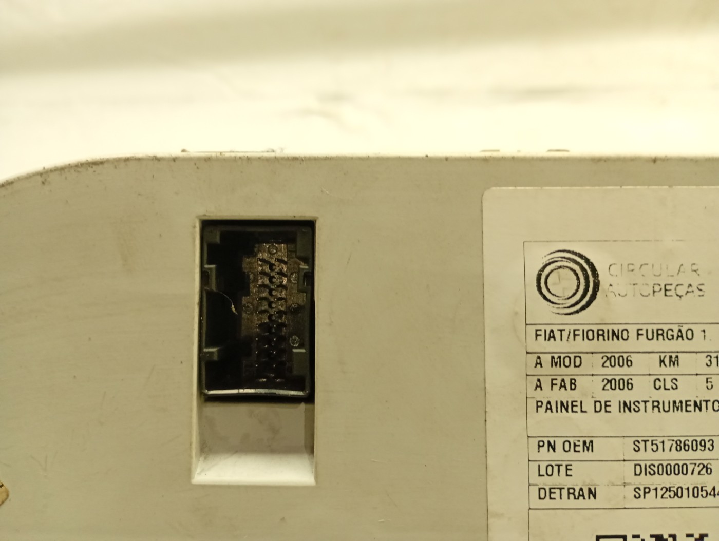 PAINEL INSTRUMENTOS FIAT FIORINO FURGÃO 1.3 F.FLEX 2006 - ST51786093 - 