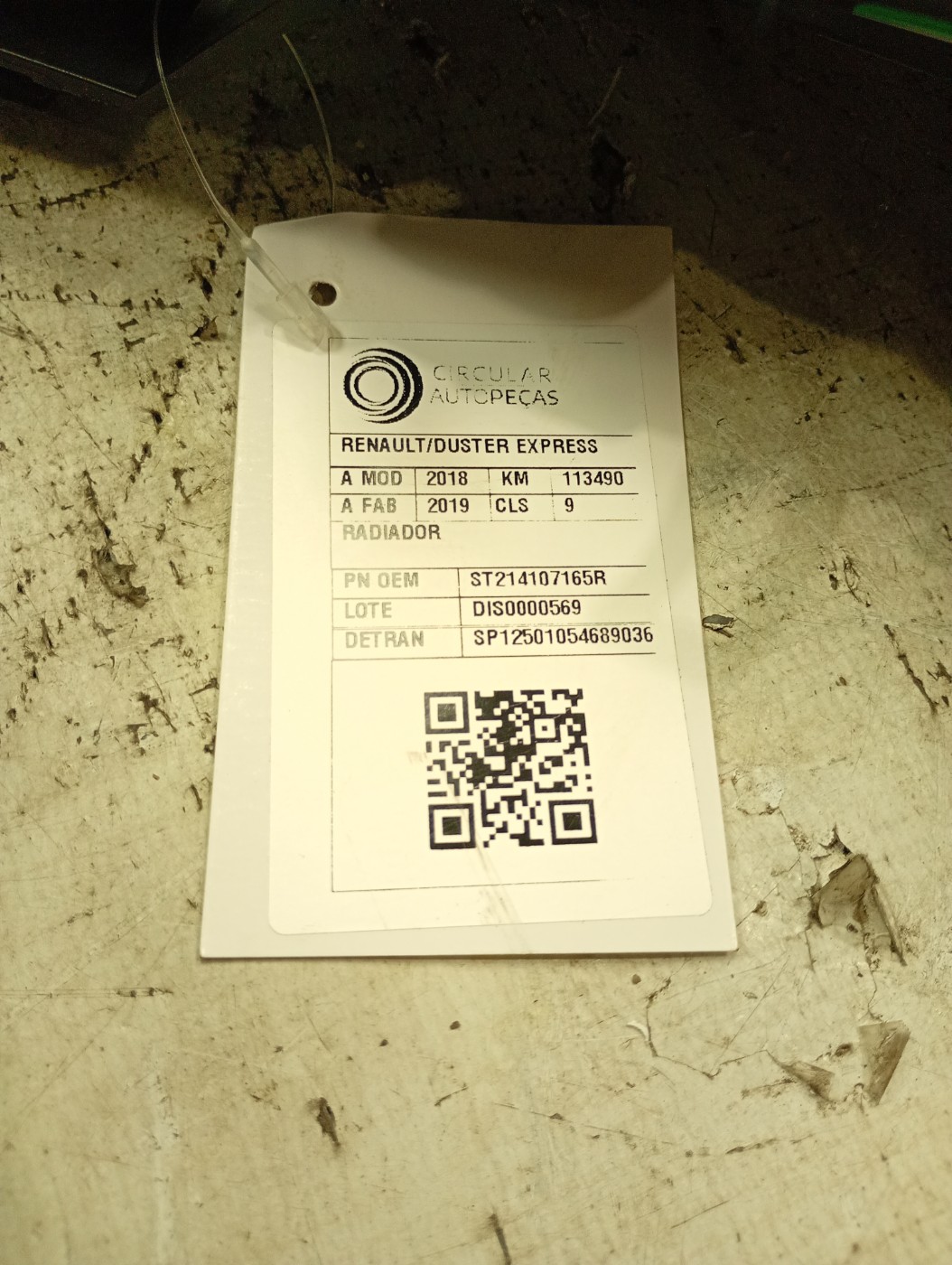 RADIADOR RENAULT DUSTER EXPRESSION 1.6 HI-FLEX 16V 2018/2019 - ST214107165R - 