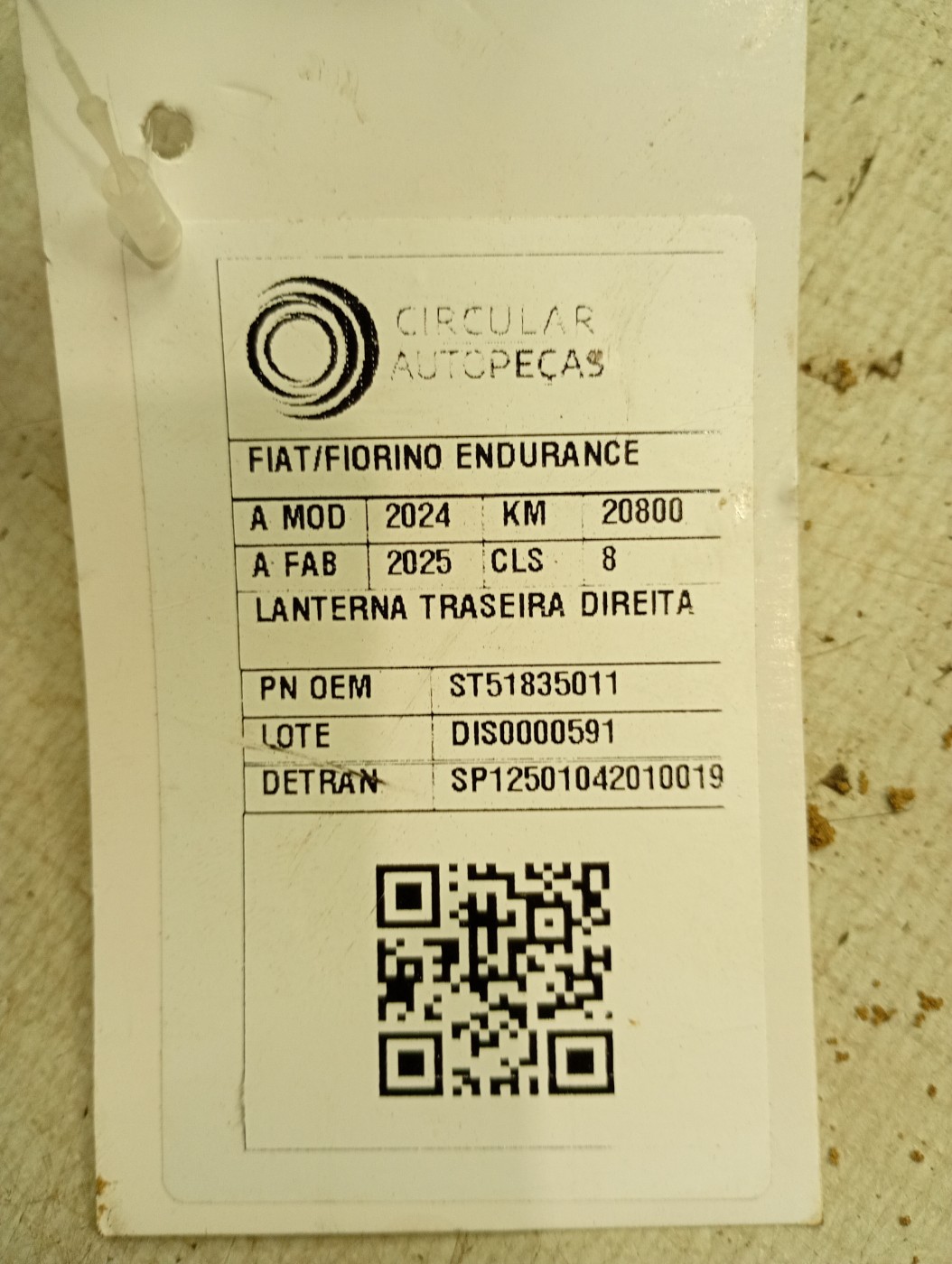 LANTERNA TRASEIRA LADO DIREITO - 51835011 - 