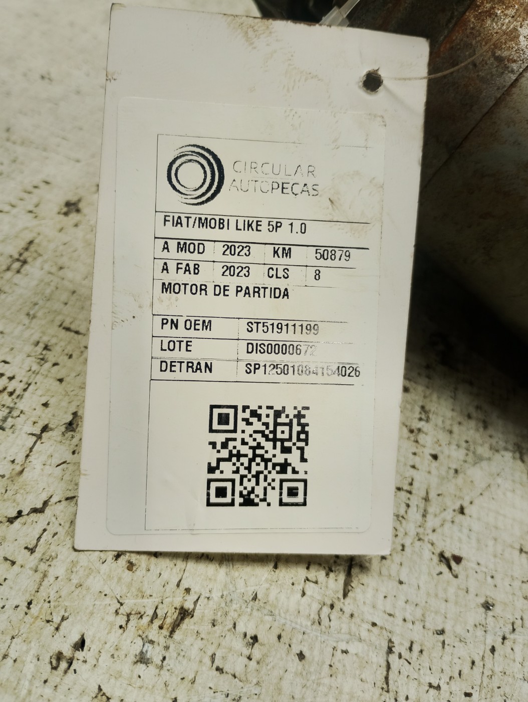 MOTOR PARTIDA D - 51911199 - 
