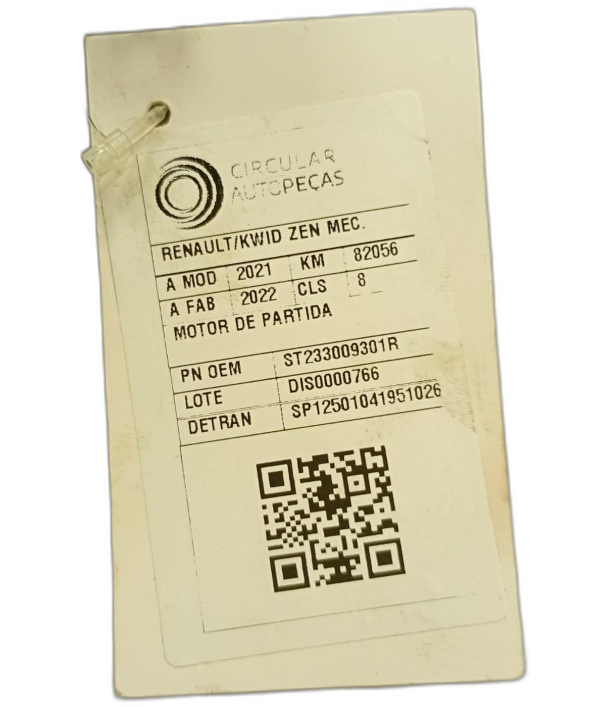 Motor Partida Arranque Kwid Sandero Logan 1.0 3cc 2022 2023/ - ST233009301R - 