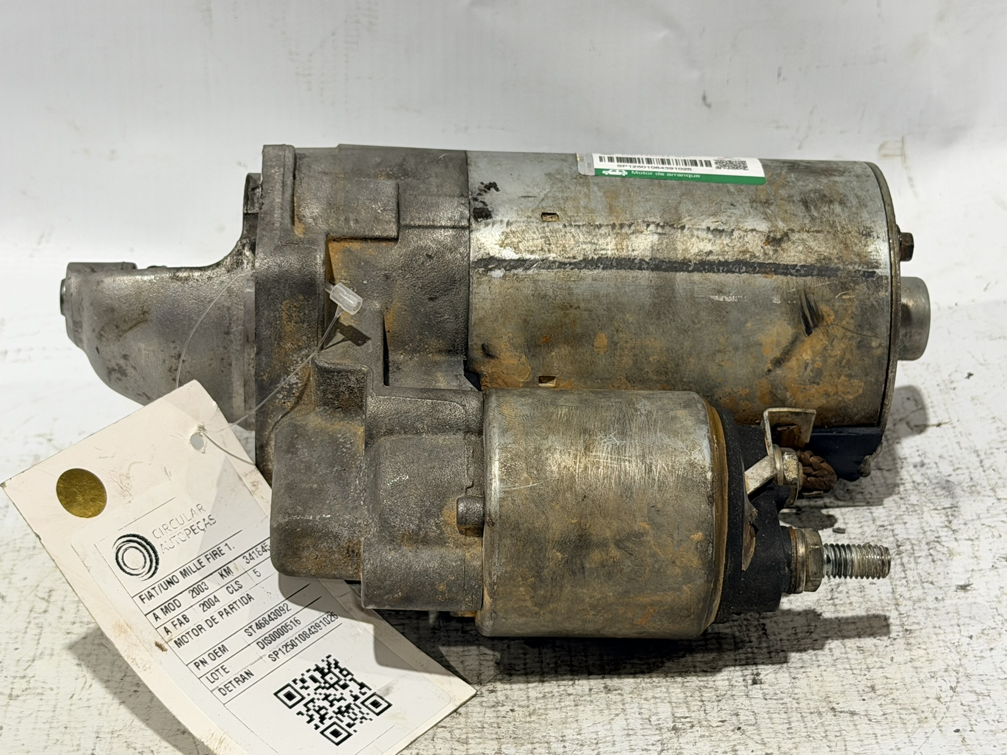 MOTOR PARTIDA FIAT PALIO 1.0/ TROFEO 1.0 FIRE 2003 - 46843092 - 