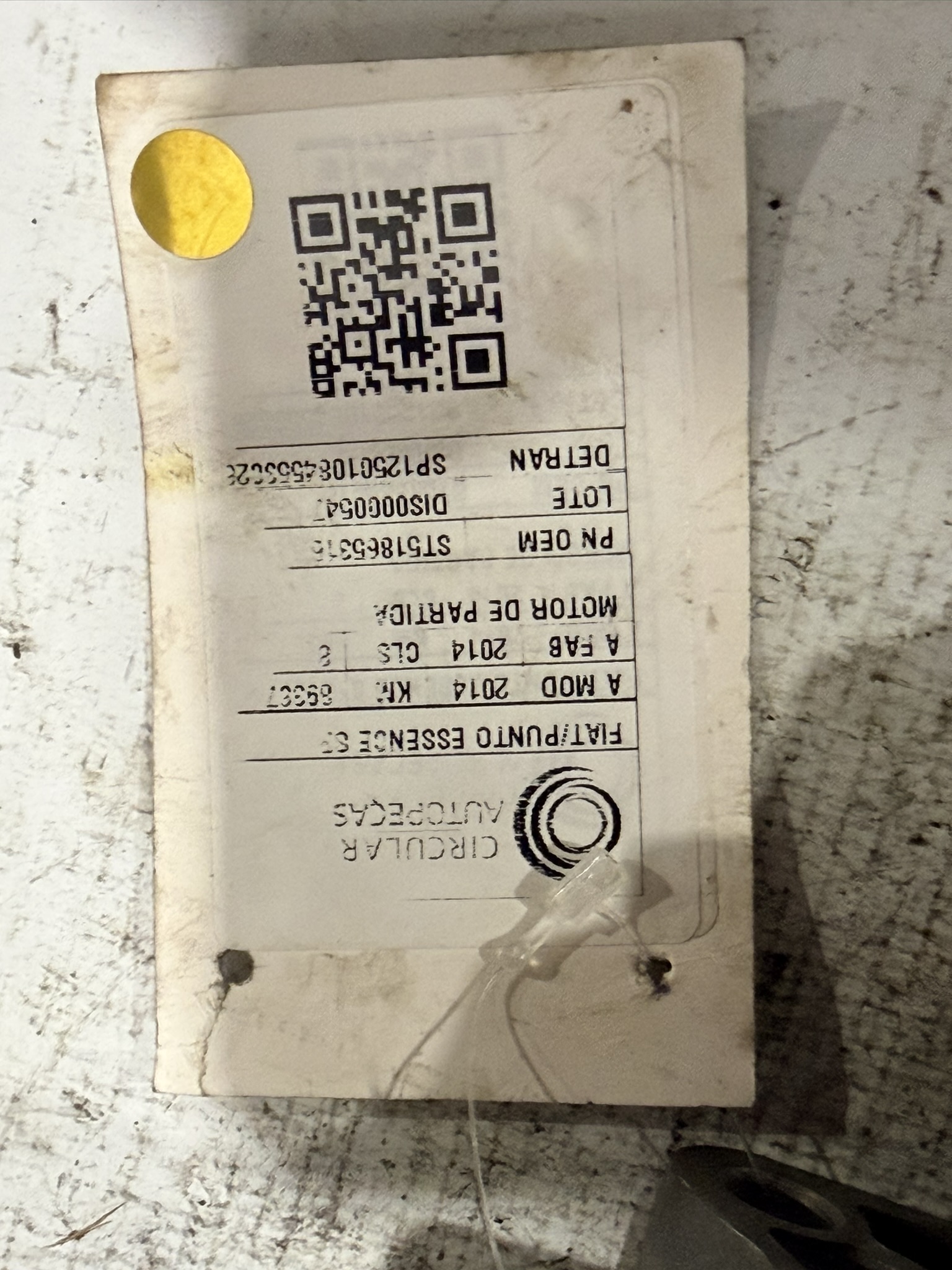 MOTOR PARTIDA - 51865316 - 