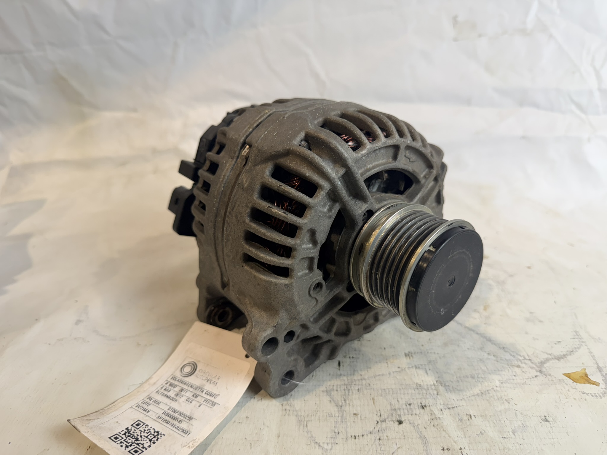 ALTERNADOR VOLKSWAGEN JETTA COMFORTLINE 2.0 T.FLEX 2011/2012 - ST06F903023F - 