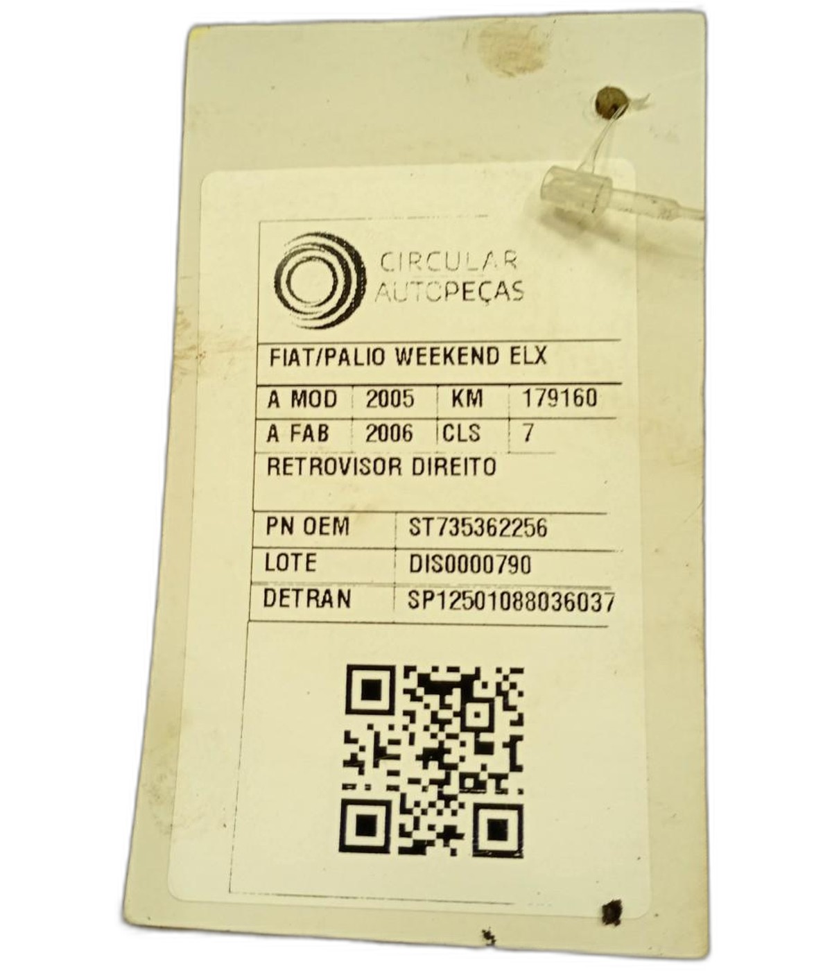 RETROVISOR LADO DIREITO - 735362256 - 