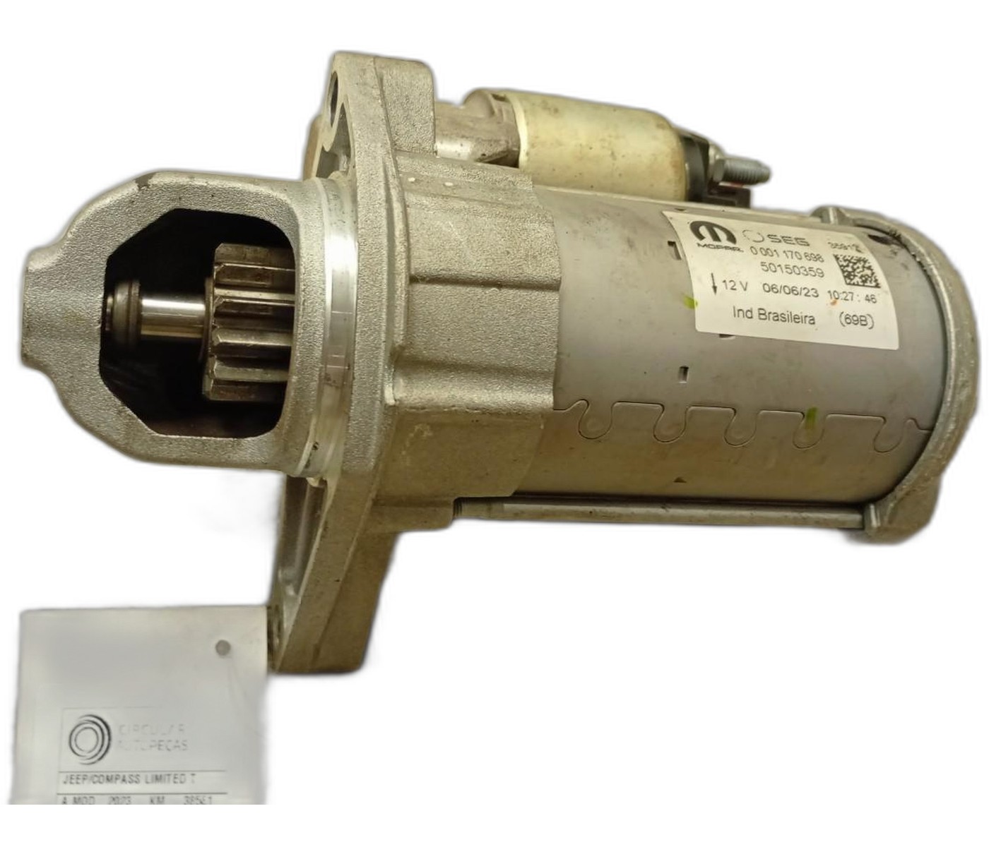 MOTOR PARTIDA JEEP COMPASS LIMITED T270 1.3 TB 4X2 2023 - ST50150359 - 