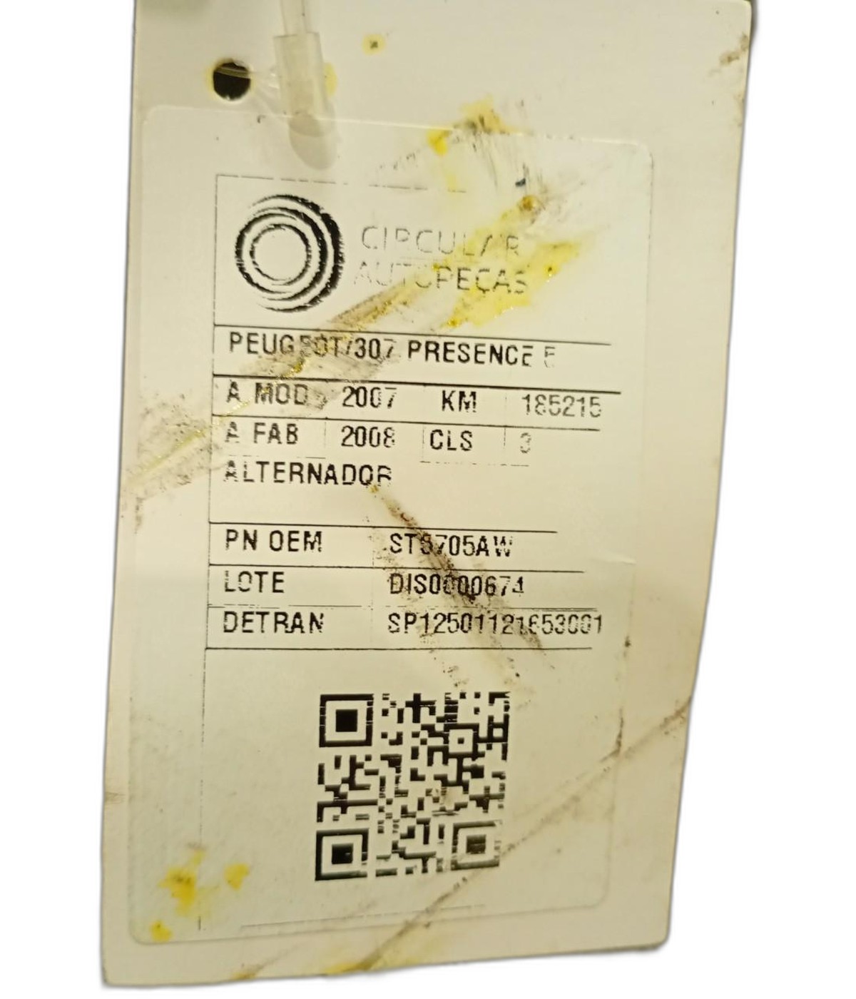 Alternador 307 308 C3 C4 Picasso Partner 1.6 16v Valeo 120A - ST5705AW - 