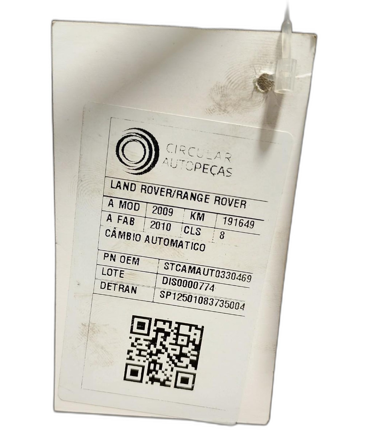 CÂMBIO AUTOMATICO RANGE ROVER SPORT SE 3.6 TDV8 2009/10 - STCAMAUT0330469 - 
