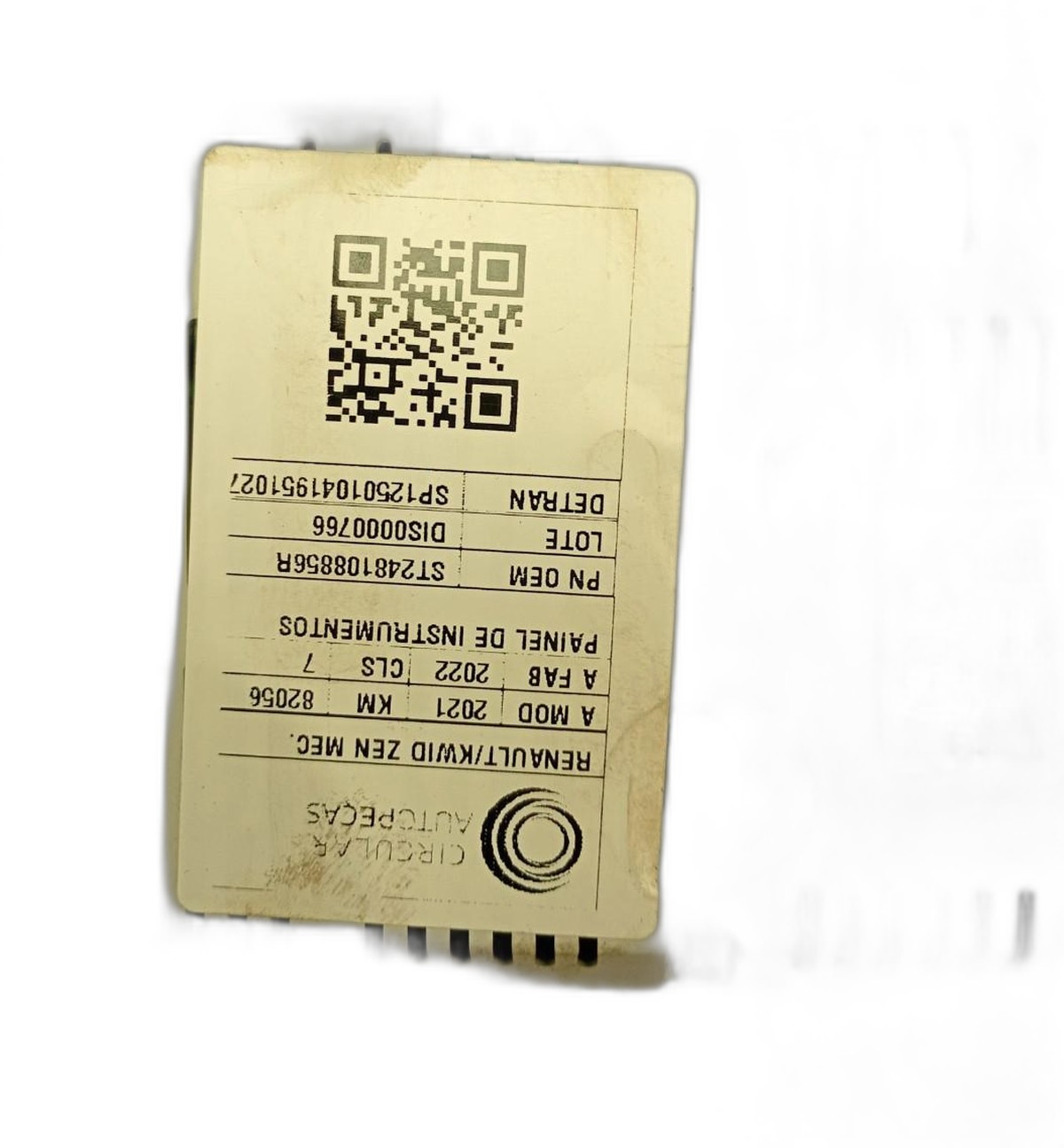 QUADRO INSTRUMENTOS ACOMPANHADO VE - 248108856R - 