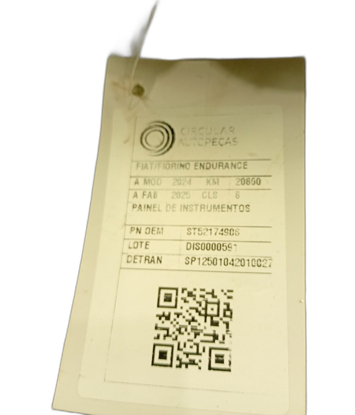 PAINEL INSTRUMENTOS FIAT FIORINO ENDURANCE 1.3 2024/2025 - ST52174906 - 